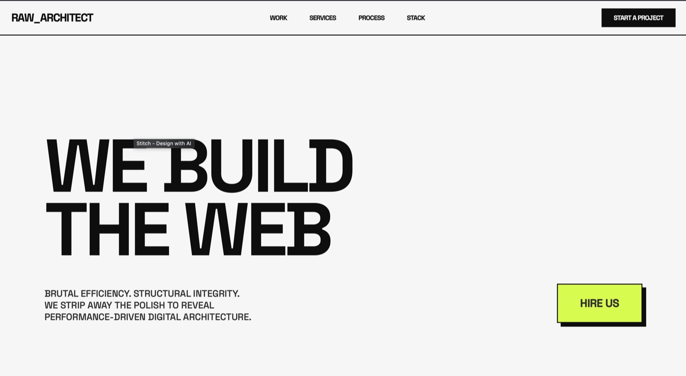 Raw Architect